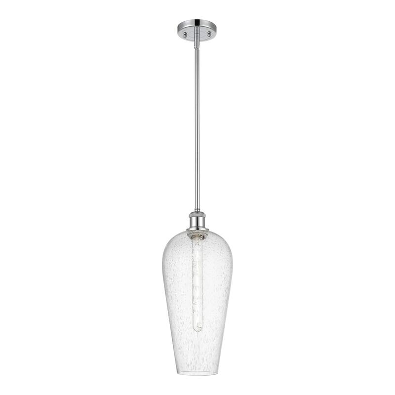 Innovations Lighting Endless Possibilities Ballston - Chelsea - 1 Light 8" Stem Hung Mini Pendant - Polished Chrome/Seedy
