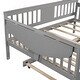 preview thumbnail 48 of 72, Elegant Design Daybed with Trundle Bed, Wooden Sofa Bed for Bedroom Living Room, Wood Platform Bed Frame for Kids Teens Guests