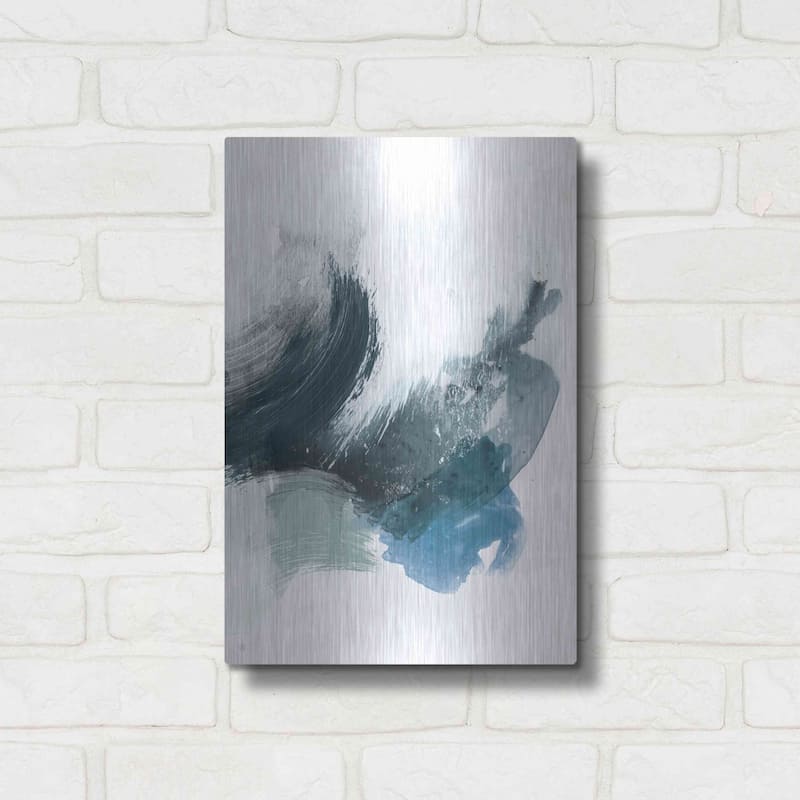 Luxe Metal Art 'Coastal Crush II' by Victoria Borges, Metal Wall Art
