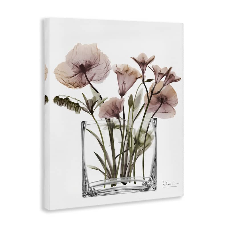 Stupell Modern Translucent Flowers Canvas Wall Art Design By Albert Koetsier