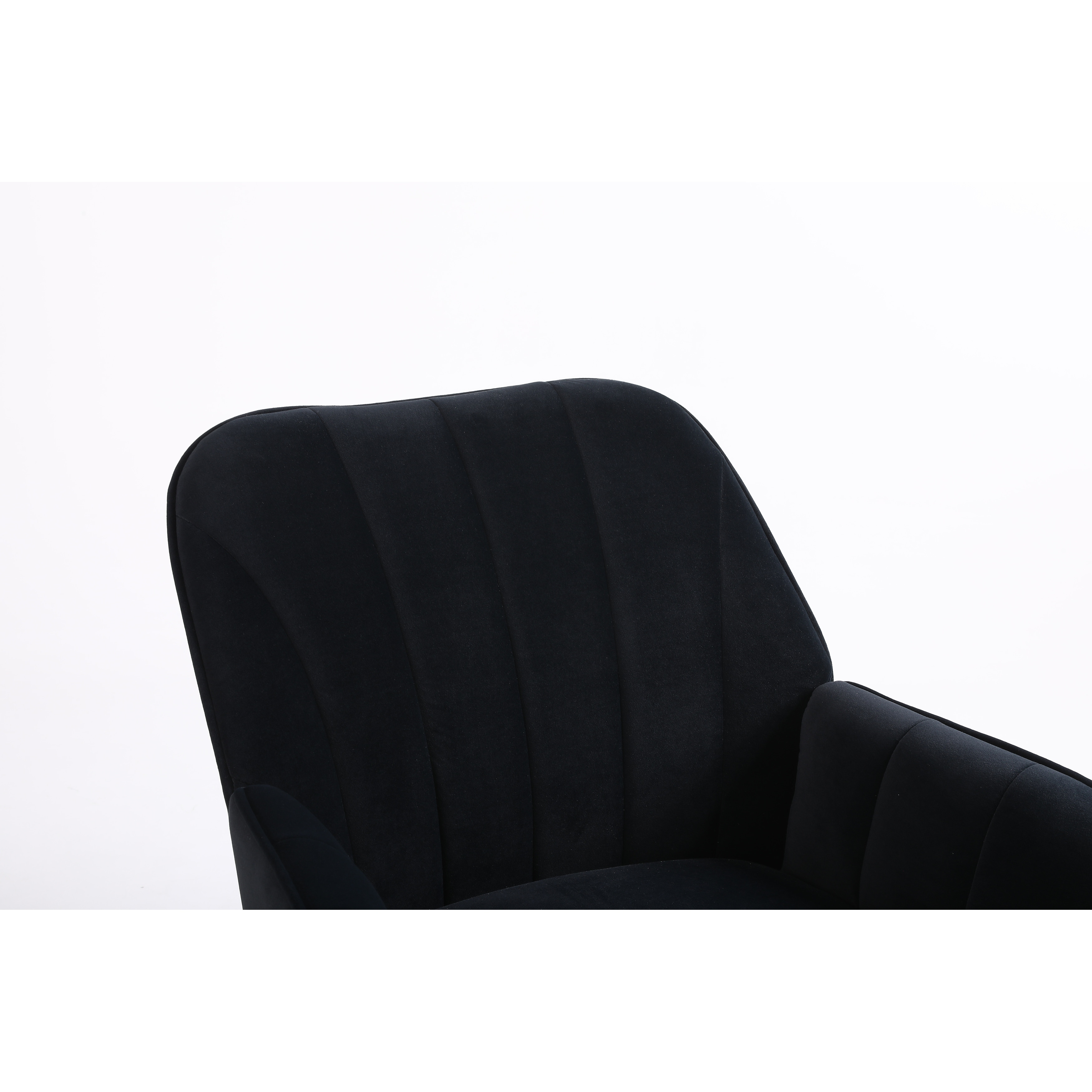 Black velvet hotsell shell chair