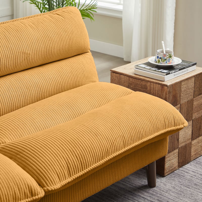 72.4" Armless Futon Sofa Bed