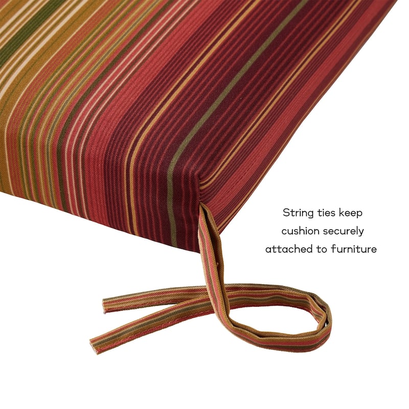Greendale Home Fashions Outdoor High Back Chair Pad