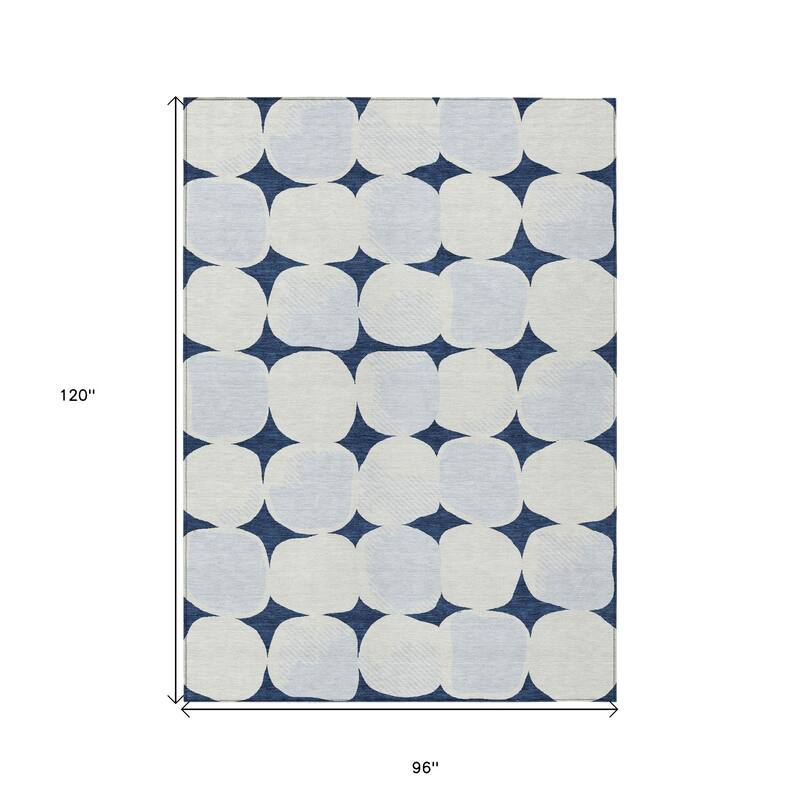 HomeRoots Abstract Transitional Rectangle Outdoor Rug