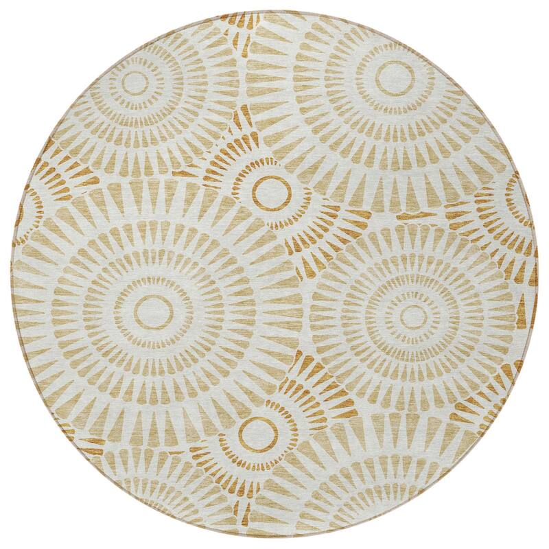 HomeRoots Geometric Transitional Rectangle Outdoor Rug