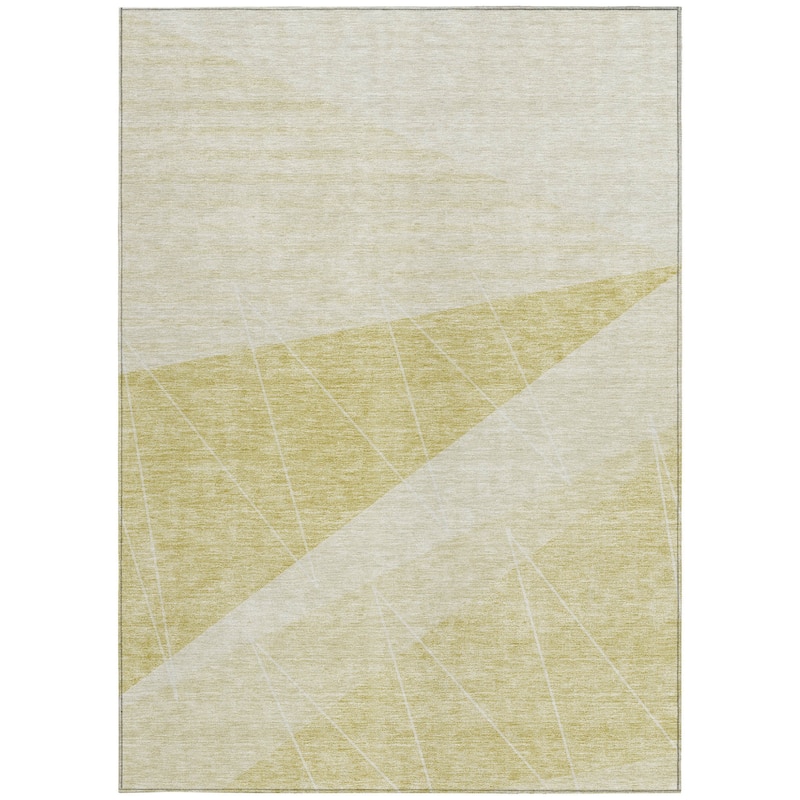 HomeRoots Geometric Transitional Rectangle Outdoor Rug