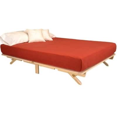 Farmhouse Queen Size Solid Wood Platform Bed