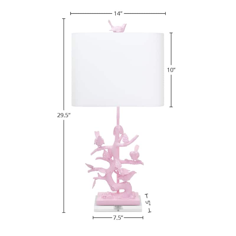 Bird on Branch Acrylic Table Lamp
