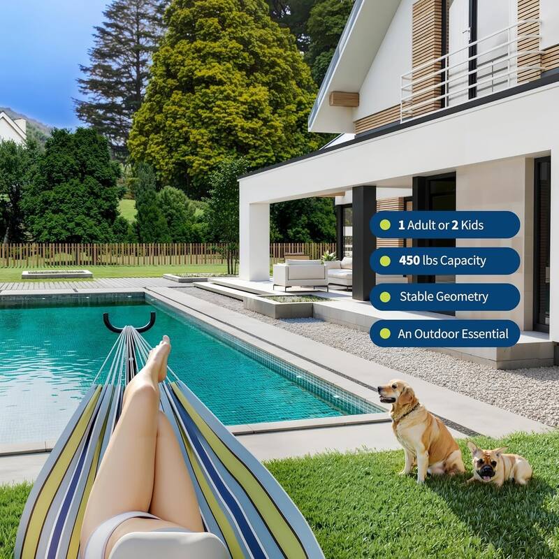 Hammock with Stand for Outside,Outdoor Portable Hammock with Waterproof Carry Bag