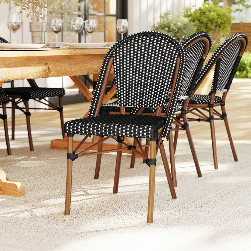 Martha Stewart All-Weather Stackable Patio Bistro Dining Chair - 19"W x 21.75"D x 35"H