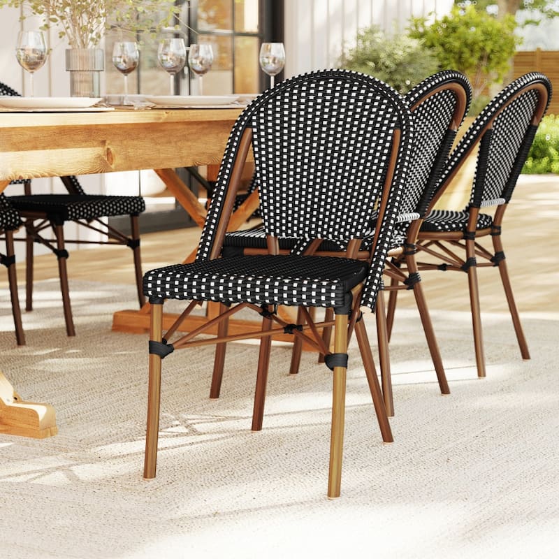 Martha Stewart All-Weather Stackable Patio Bistro Dining Chair - 19"W x 21.75"D x 35"H