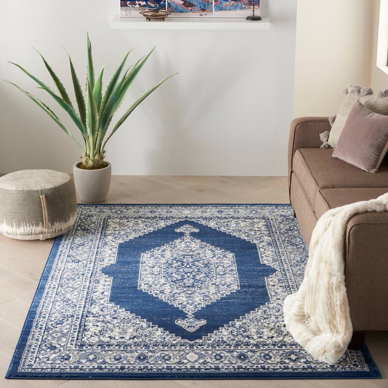Nourison Cyrus Persian Floral Medallion Area Rug