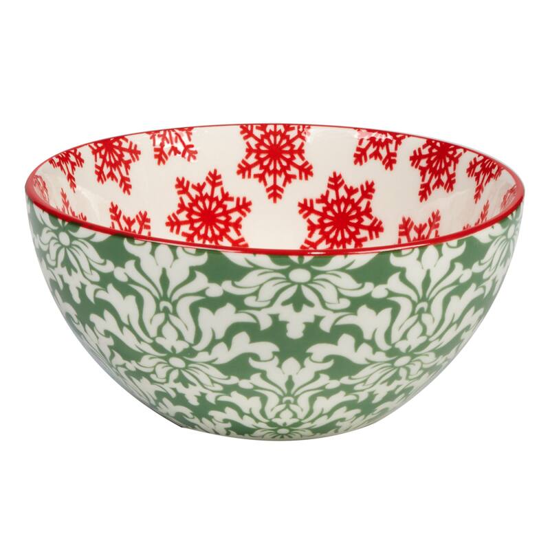 Certified International Winter Medley 13 oz. All Purpose Bowls, Set of 6 Assorted Designs - 13 oz.