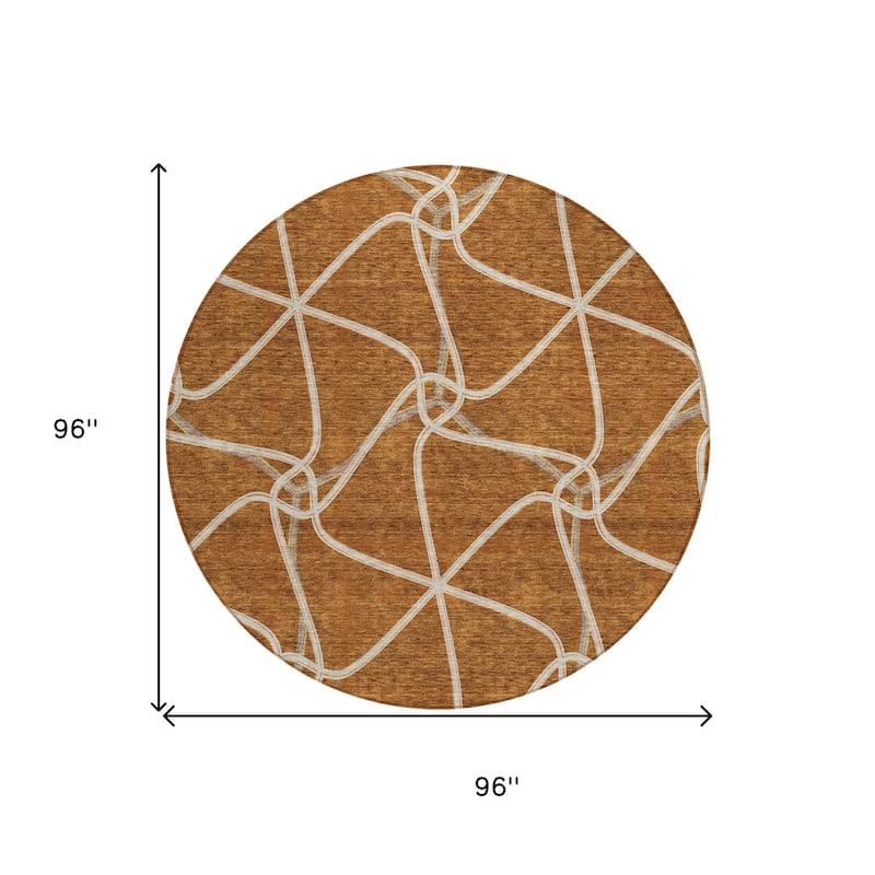 HomeRoots Geometric Contemporary Rectangle Outdoor Rug