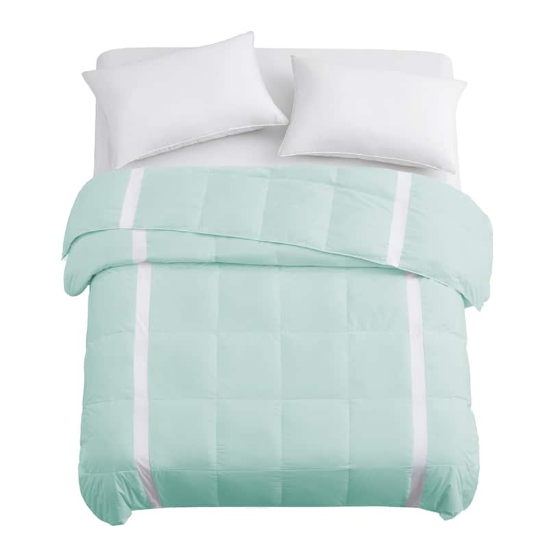 600 FP Cooling Lightweight Breathable White Down Comforter for Hot Sleeper, Mesh Design Summer Blanket