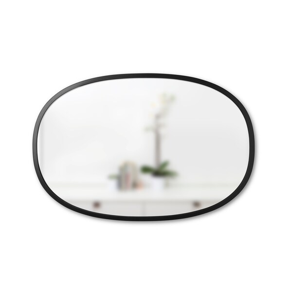 Umbra Hub Mirror Black Oval 24 inches x 36 inches