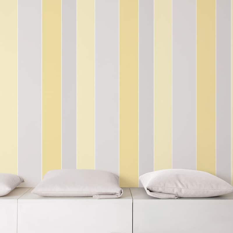 Galerie Wallcoverings Smart Stripes 2 Wide Stripe Vinyl on Non-Woven Matte Wallpaper Roll