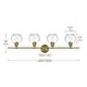 preview thumbnail 3 of 11, Elegant Lighting Collier 4 Light 38" Wide Bathroom Vanity Light with