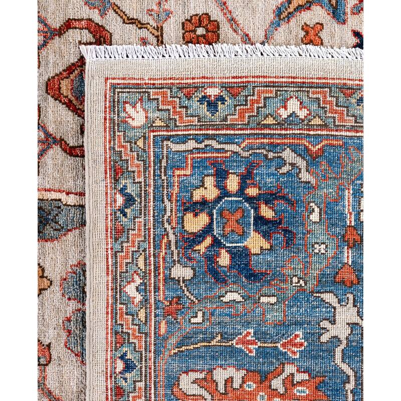 Serapi One-of-a-Kind Hand-Knotted Area Rug - Gray - 8' 11" x 12' 0"