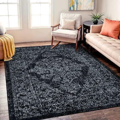 World Rug Gallery Vintage Distressed Area Rug