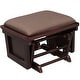 preview thumbnail 45 of 43, HOMCOM Nursery Glider Rocking Chair with Ottoman Cushion Seating