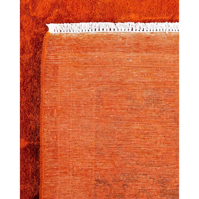 Contemporary Overdyed Wool Hand Knotted Area Rug - 6' 2" x 8' 10"