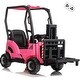 preview thumbnail 15 of 19, Ride on Forklift Car with Tent Remote Control Pink