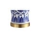preview thumbnail 9 of 11, Allen 25.75" Ceramic/Metal LED Table Lamp, Blue/White (Set of 2) by JONATHAN Y