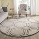 preview thumbnail 38 of 115, SAFAVIEH Amherst Corinne Modern Rug 7' Round - Ivory/Light Grey - Round