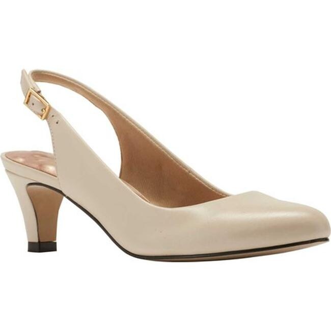 bone slingback pumps
