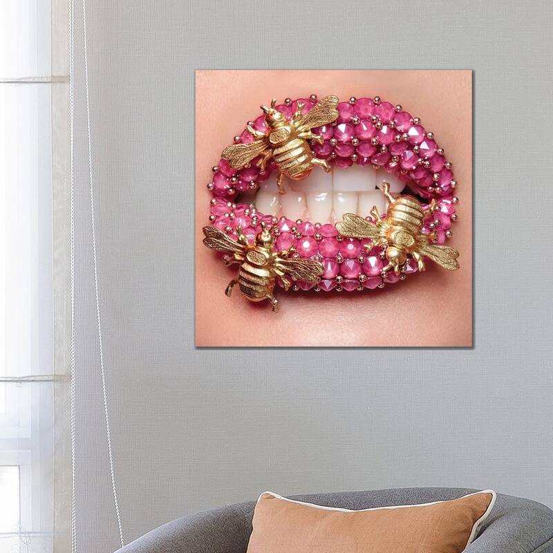 iCanvas "Bumble Bees" by Vlada Haggerty Canvas Print