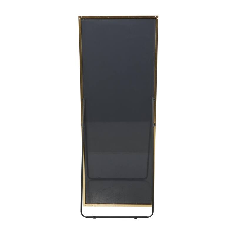 CosmoLiving by Cosmopolitan Silver or Gold Metal Room Floor Mirror with Stand