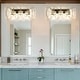 preview thumbnail 110 of 182, 2/3/4-Light Modern Bathroom Crystal Vanity Light Wall Sconces