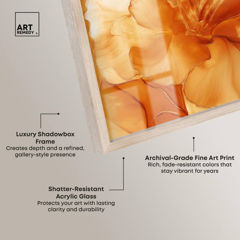 Sunlit Bloom I Shadowbox by Art Remedy