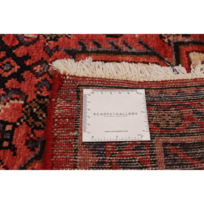ECARPETGALLERY Hand-knotted Andelz Red Wool Rug - 5'7 x 11'0
