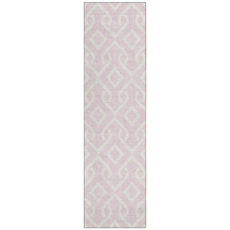 Machine Washable Indoor/ Outdoor Chantille Modern Trellis Rug