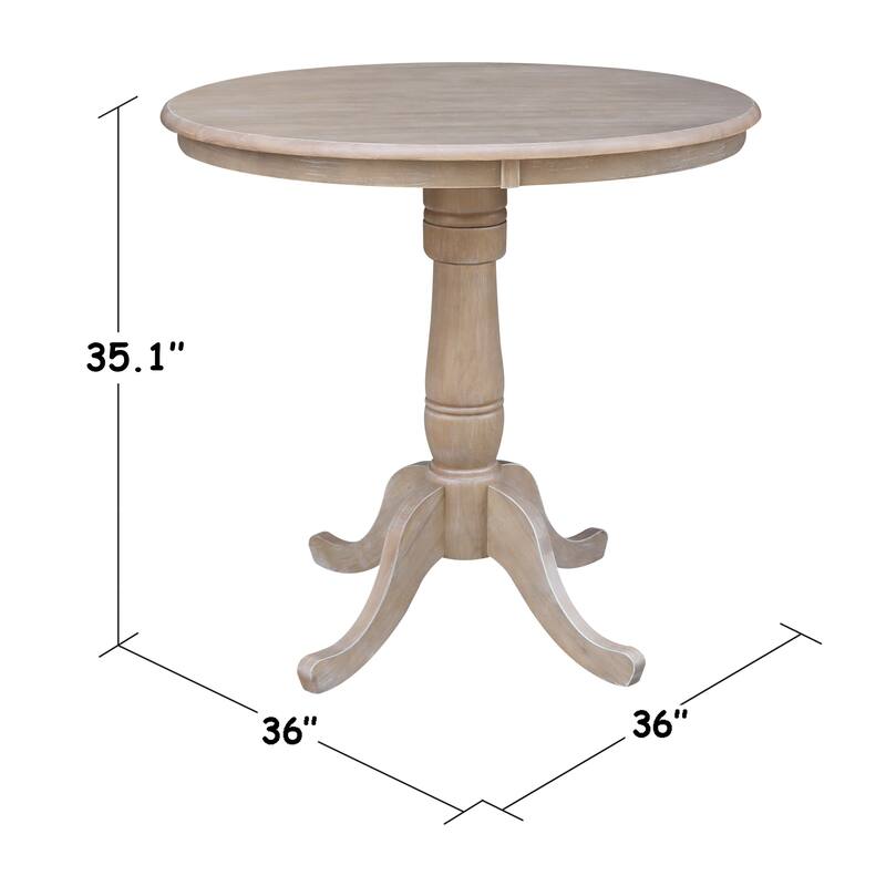 International Concepts Round Pedestal Table