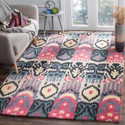 SAFAVIEH Handmade Ikat Cecelia Modern Wool Rug