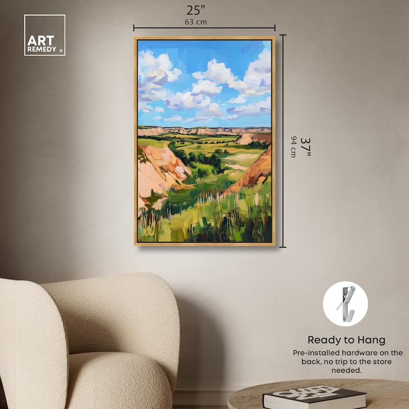 Rolling Hills and Sky I Canvas by Art Remedy