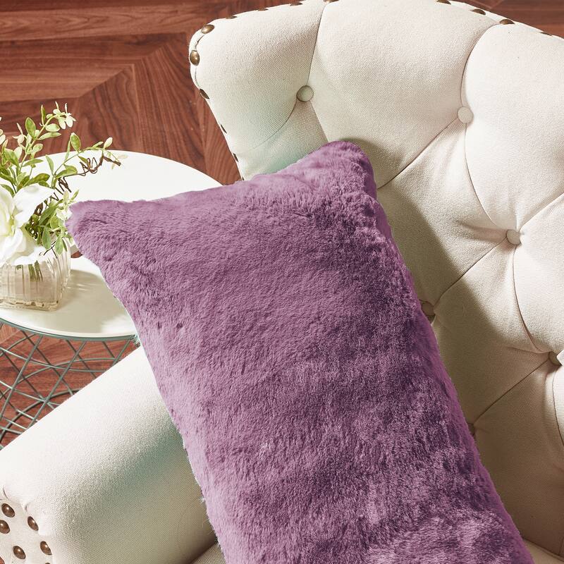 Serenta Heavy Fauxfur Pillow Shell 2 PC Set, NO INSERT