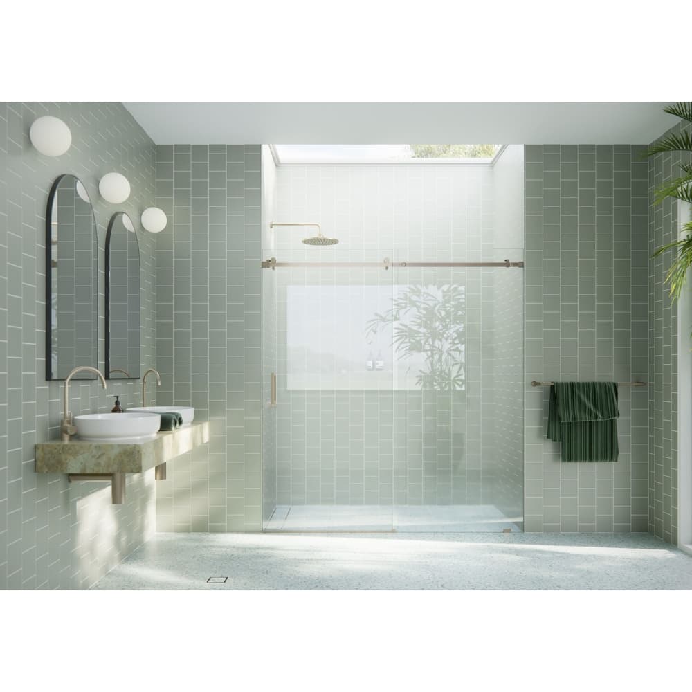 Glass Warehouse SQSLD-68 Astro 78" High x 68" Wide Sliding Frameless