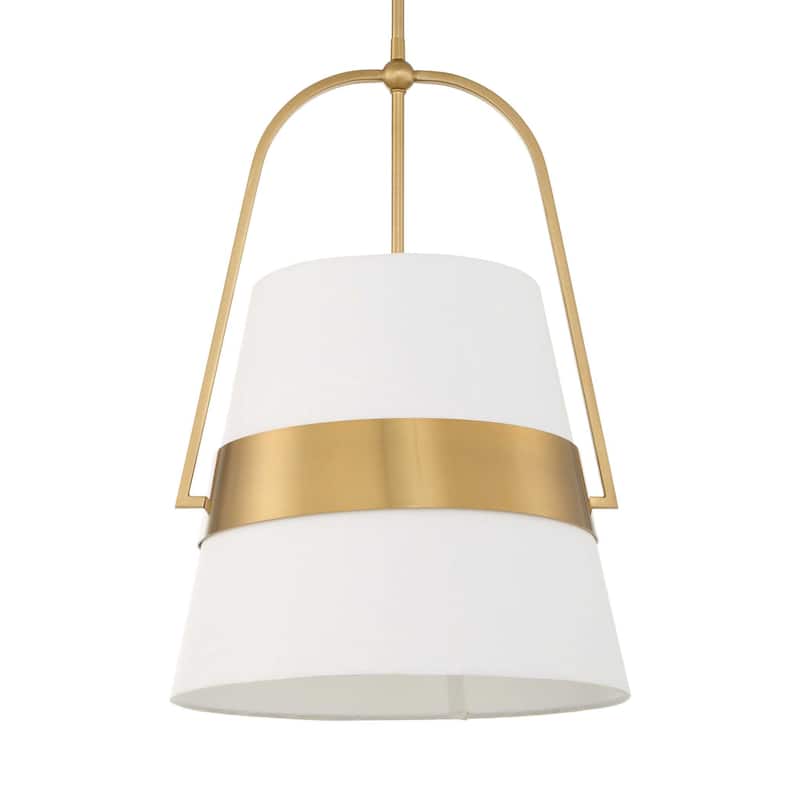 Uttermost Harness 1 Light Shade Pendant - 15"W x 15"D x 23.25"H