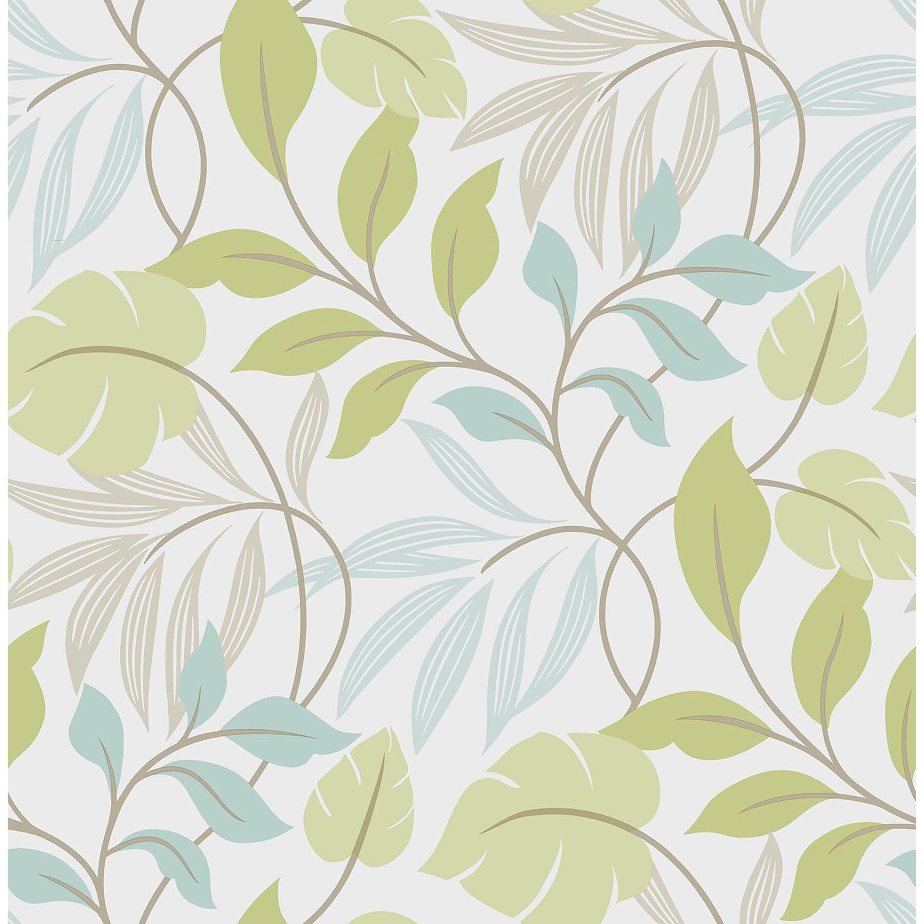 Shop Brewster Nu1657 30 3 4 Sf Blue And Green Meadow Peel And