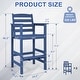 preview thumbnail 15 of 19, Vrakae Outdoor Adirondack Bar Stool Chairs (Set of 2)