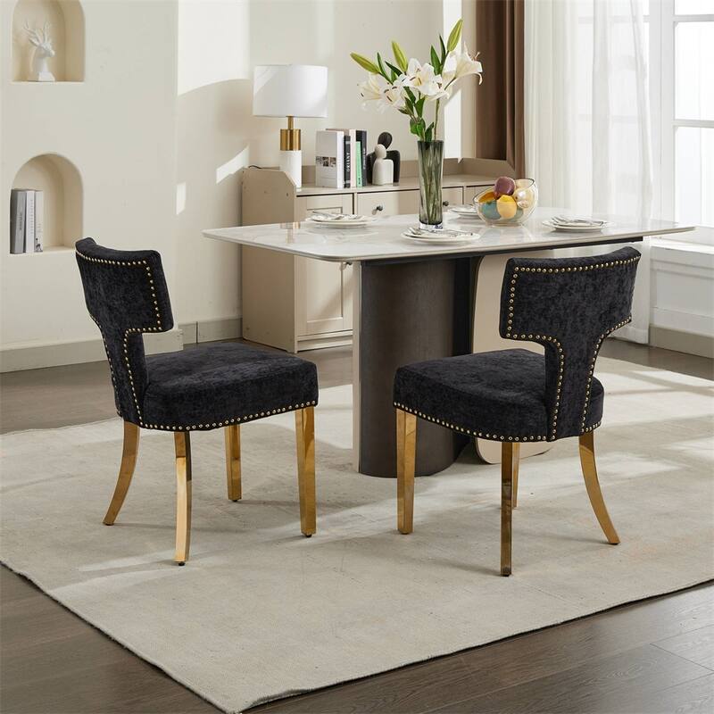 Mid Century Modern Dining Chairs Set of 2,Upholstered Accent Chair