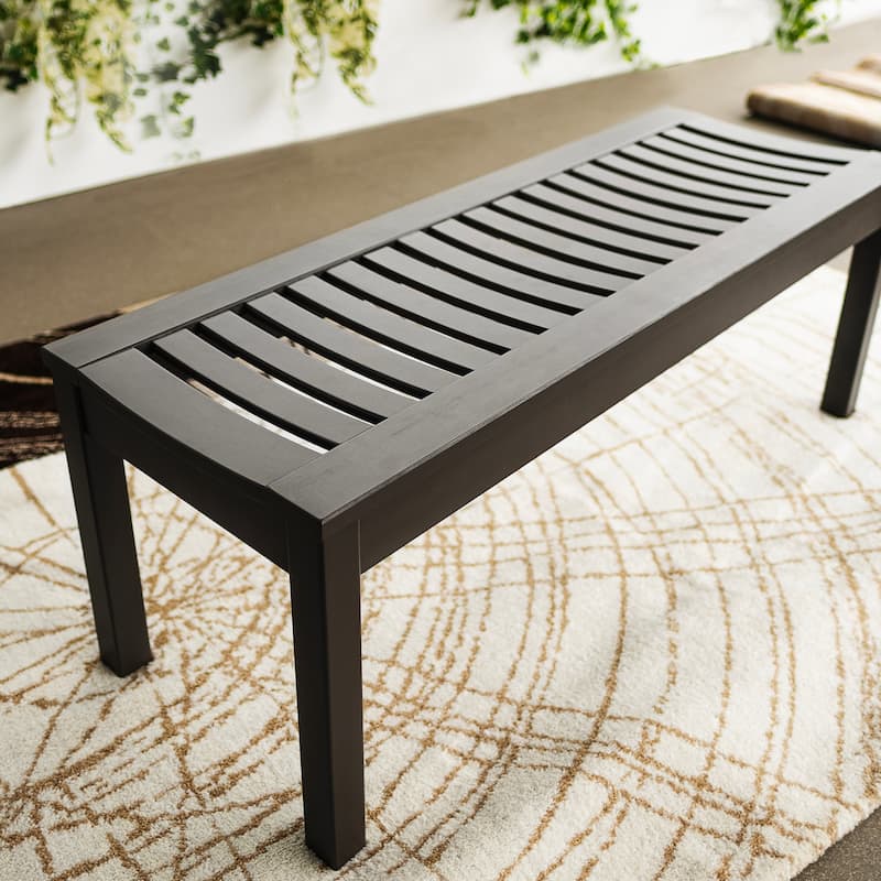 Cambridge Casual Brentwood Mahogany Outdoor Backless Bench