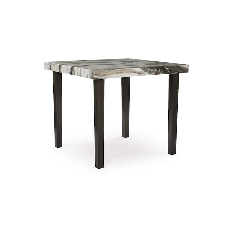 Signature Design by Ashley Zendalia Dark Brown/Gray Counter Height Dining Table - 42" W x 42" D x 36" H