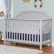 preview thumbnail 6 of 7, HomeRoots Gray Solid and Manufactured Wood Standard Four In One Convertible Crib - 56