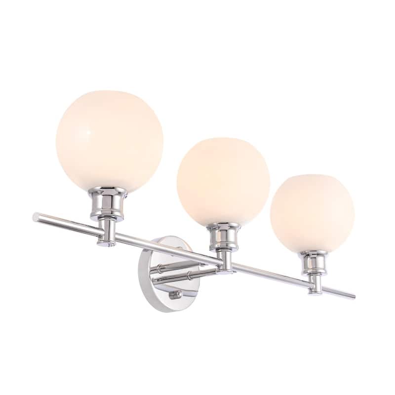 Camille 3-Light Frosted Glass Wall Sconce