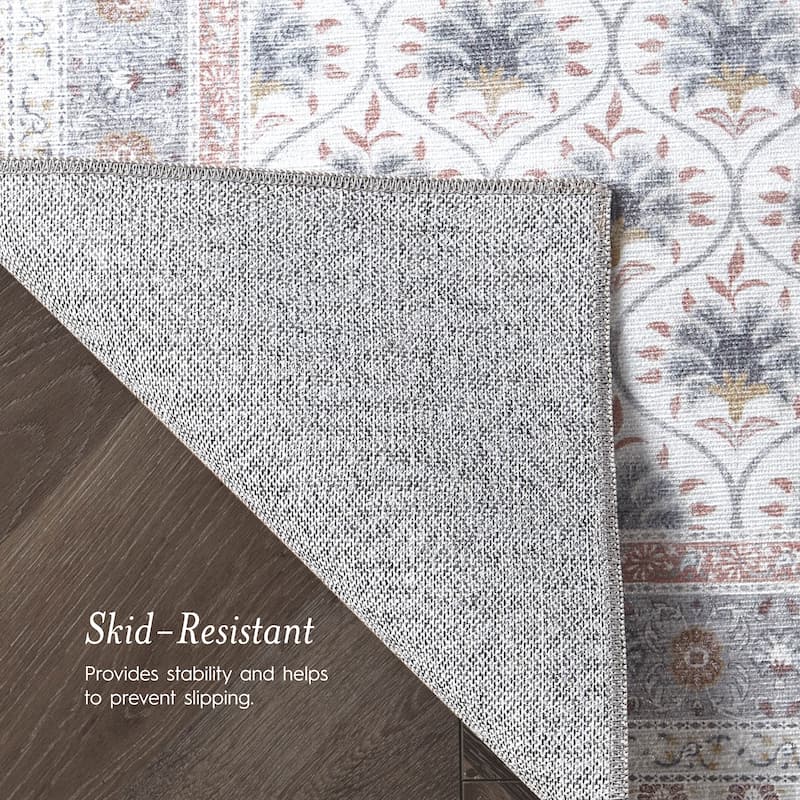 Laura Ashley Imagine Printed Chenille Washable Non-Slip Rugs